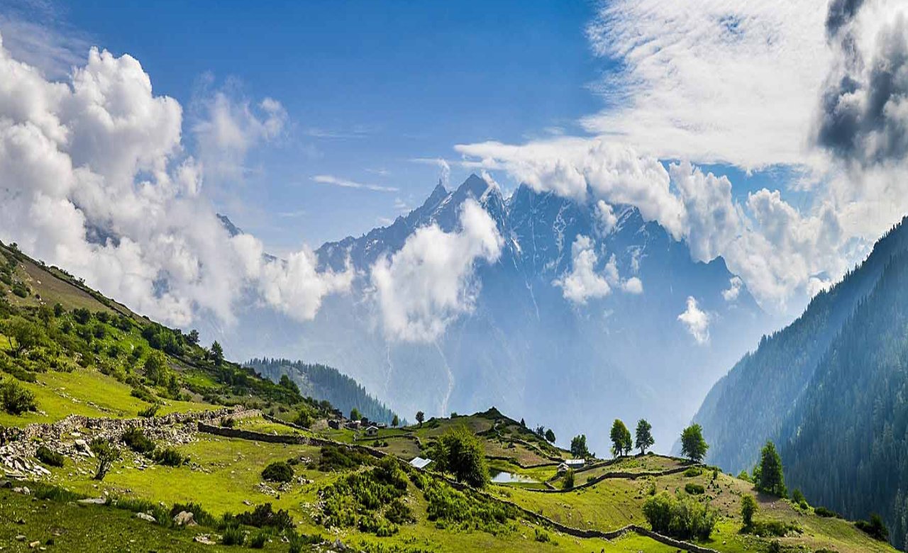Green valley in Himachal Pradesh