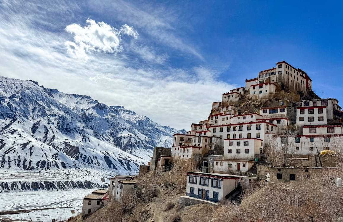 A Himalayan monastery in the mountains